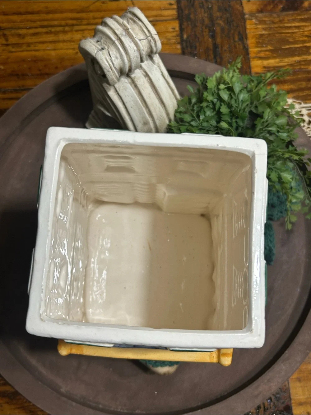 Vintage Hand-Painted Miniature General Store Cookie Jar